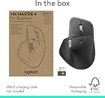 Logitech MX Master 4 for Business, Wireless Mouse with Quiet Clicks, 8K DPI, MagSpeed Scrolling, Logi Bolt Receiver, Bluetooth, Actions Ring, Haptics, USB-C Charging – Graphite