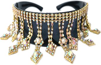 COTIA Oversized Goggles Sunglasses Women Luxury Fashion Tassel Crystal Diamond Sun Glasses Mask Punk Protection Glasses