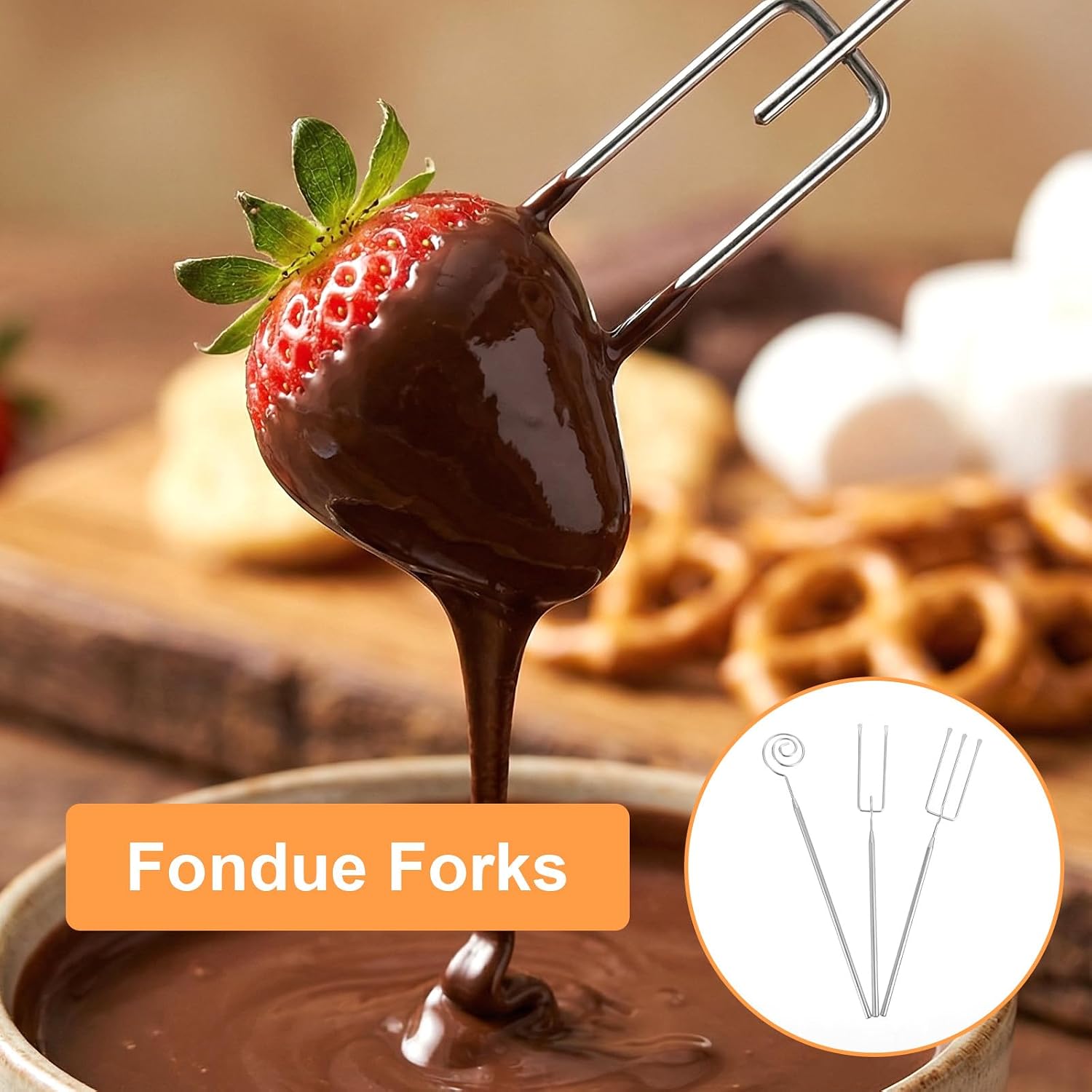3PCS Chocolate Dipping Tool - Stainless Steel Candy Dipping Tools image 4
