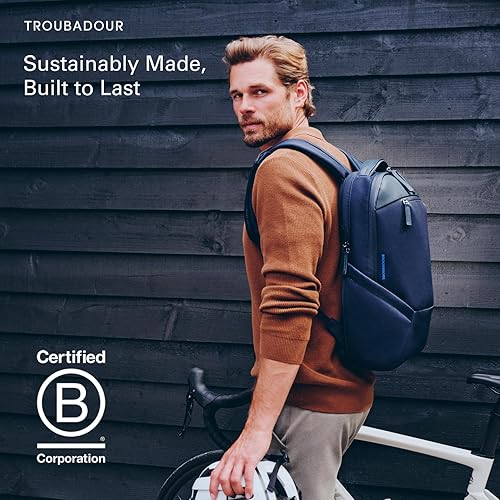 Miniatura 8 de Troubadour Apex 4.0 - Mochila prémium para laptop de 22 l, ergonómica y resistente al agua, diseñada para el trabajo y los viajes, color negro