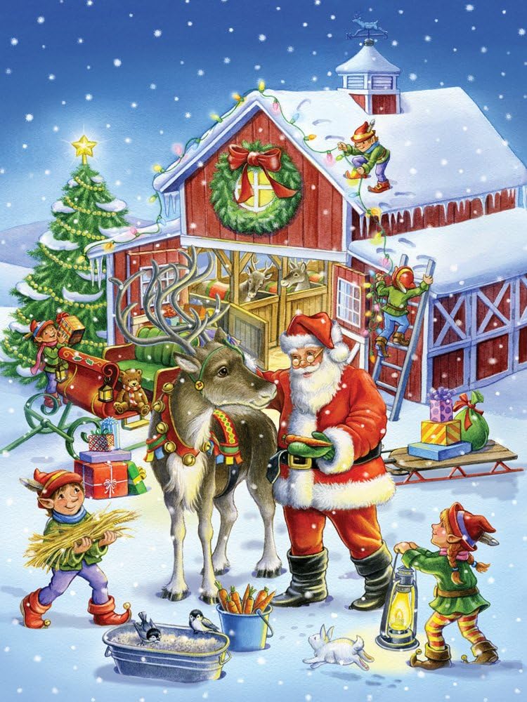 Vermont Christmas Company Ready Reindeer Jigsaw Puzzle 550 Piece
