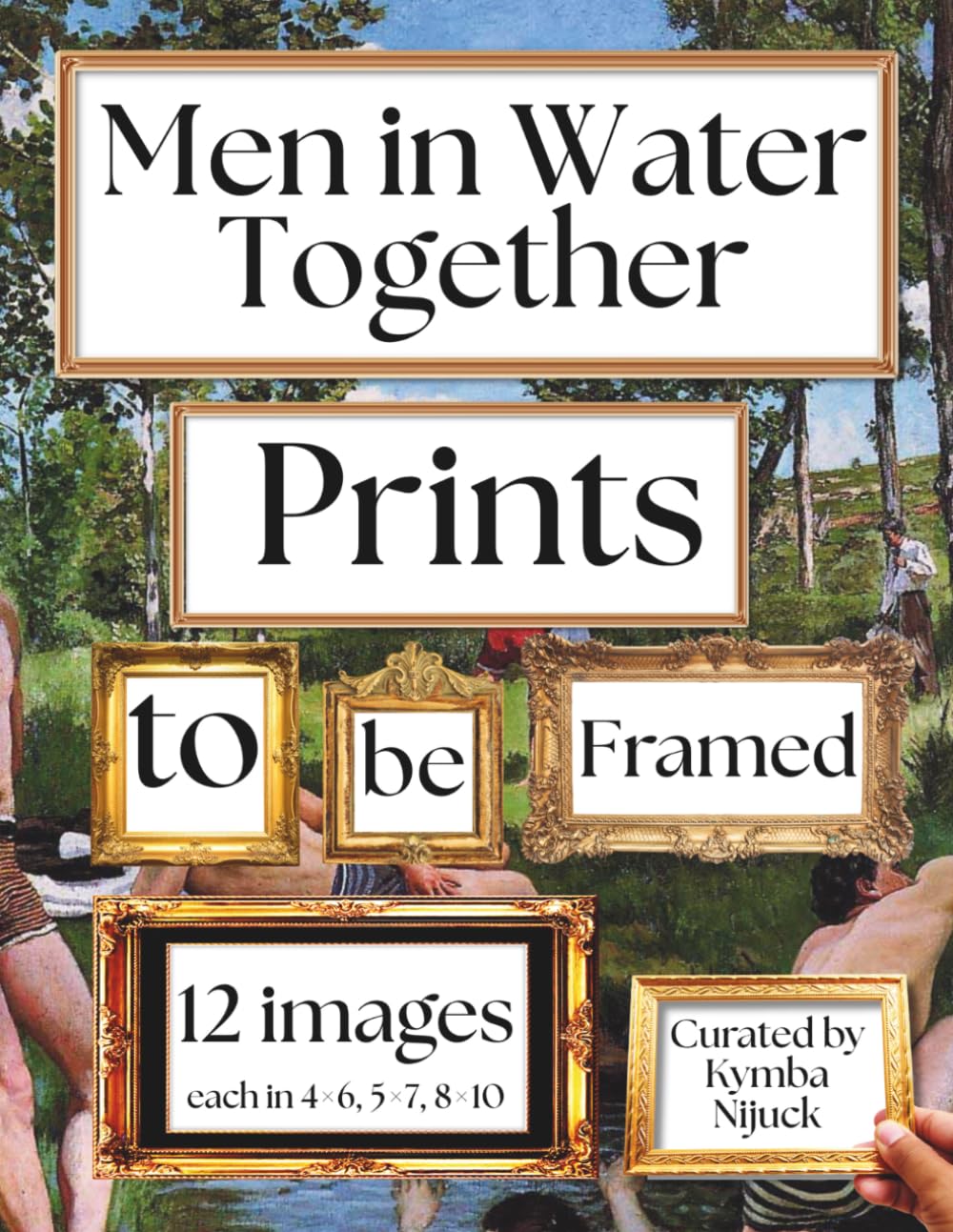 Men in Water Together: A Curated Set of 12 Vintage Images, Each Included in Standard 8x10, 5x7, and 4x6 Siz