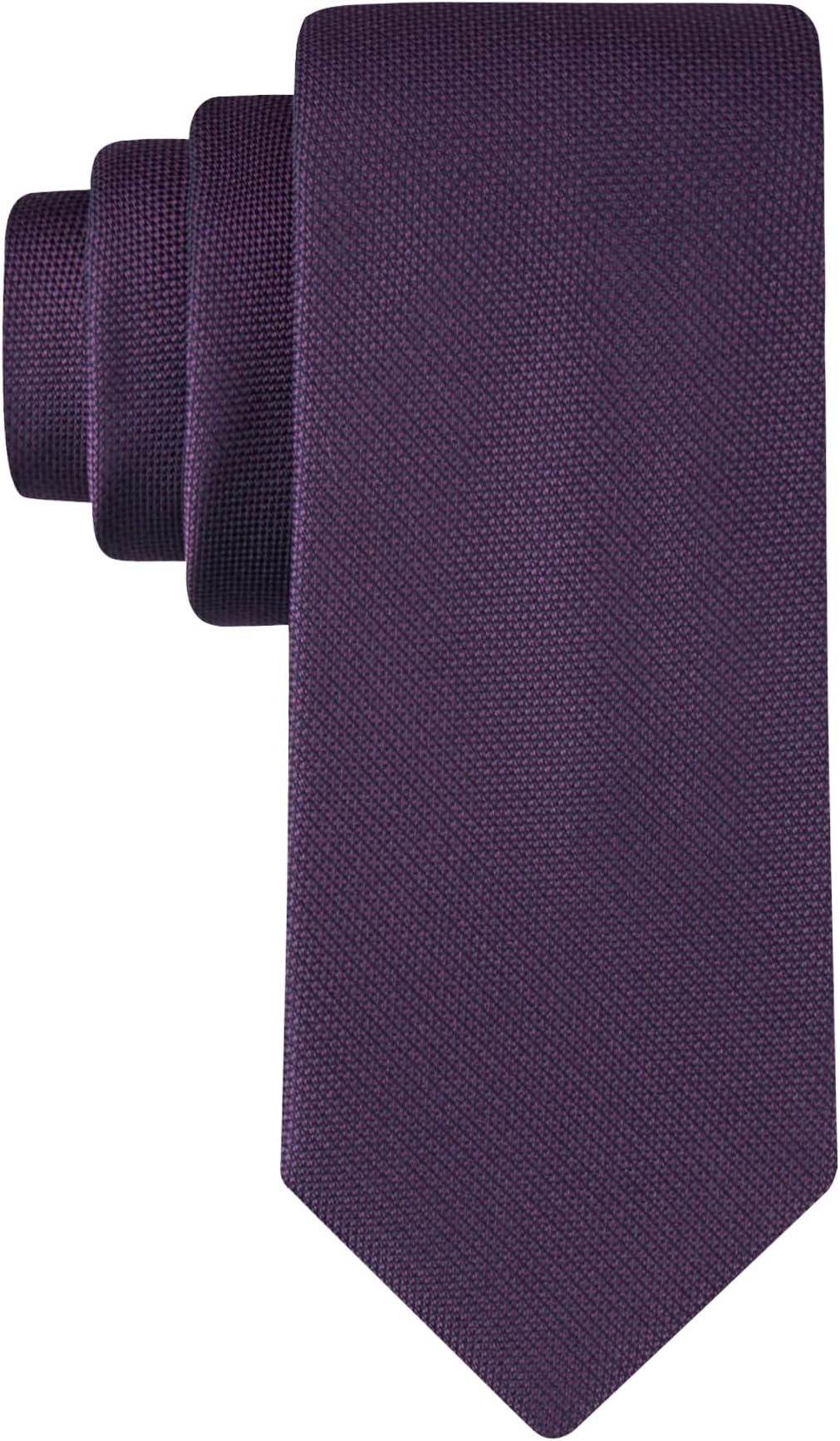 Men's Silver Spun Solid Necktie (Standard and Extra Long Sizes)
