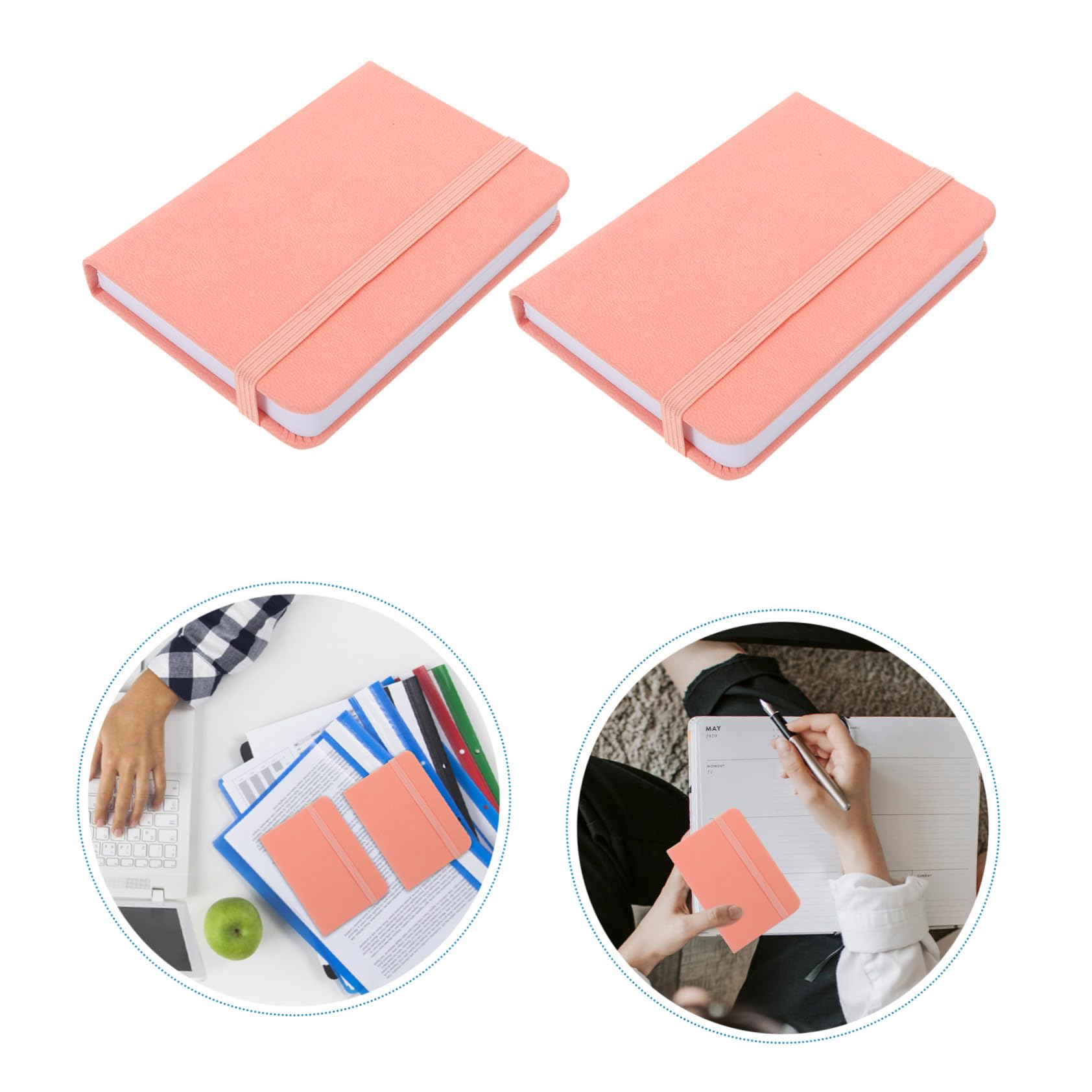 Homoyoyo 10pezzi Diario Tascabile Per Viaggi Ufficio Scuola Piccolo Quaderno Blocco Note Tascabile in Pu Piccolo Blocco Note Righe Quaderno Di Carta Semplice Diario Portatile