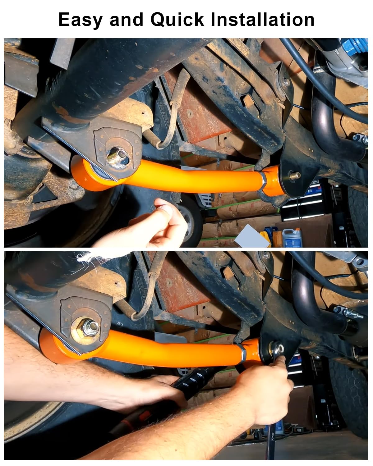 Control Arm Bolts Kit Fit for Jeep Wrangler TJ LJ 1997 1998 1999 2000 2001 2002 2003 2004 2005 2006, Front and Rear Cam Bolt and Flag Nuts