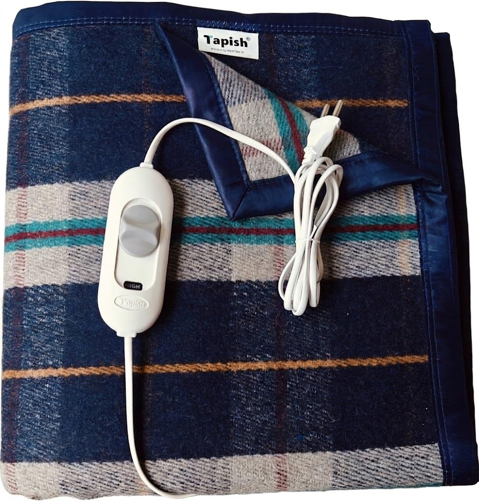 Tapish Woollen Electric Blanket - Double Bed Warmer -10