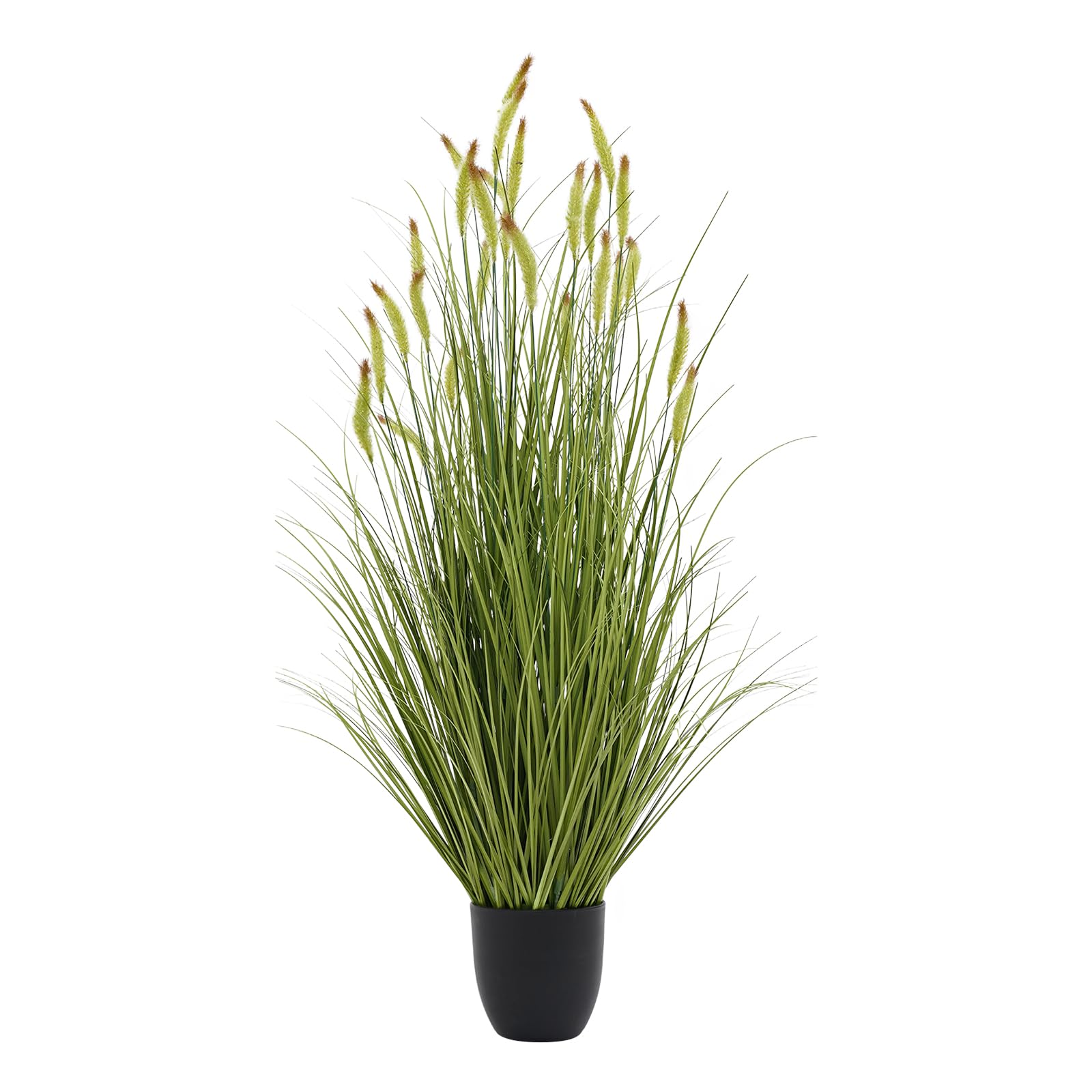 Sztuczna roślina 120 cm – sztuczna roślina outdoorowa odporna na | Sztuczne rośliny duże – sztuczna roślina w doniczce, dekoracyjne kwiaty i rośliny zielone do domu i biura – sztuczna trawa