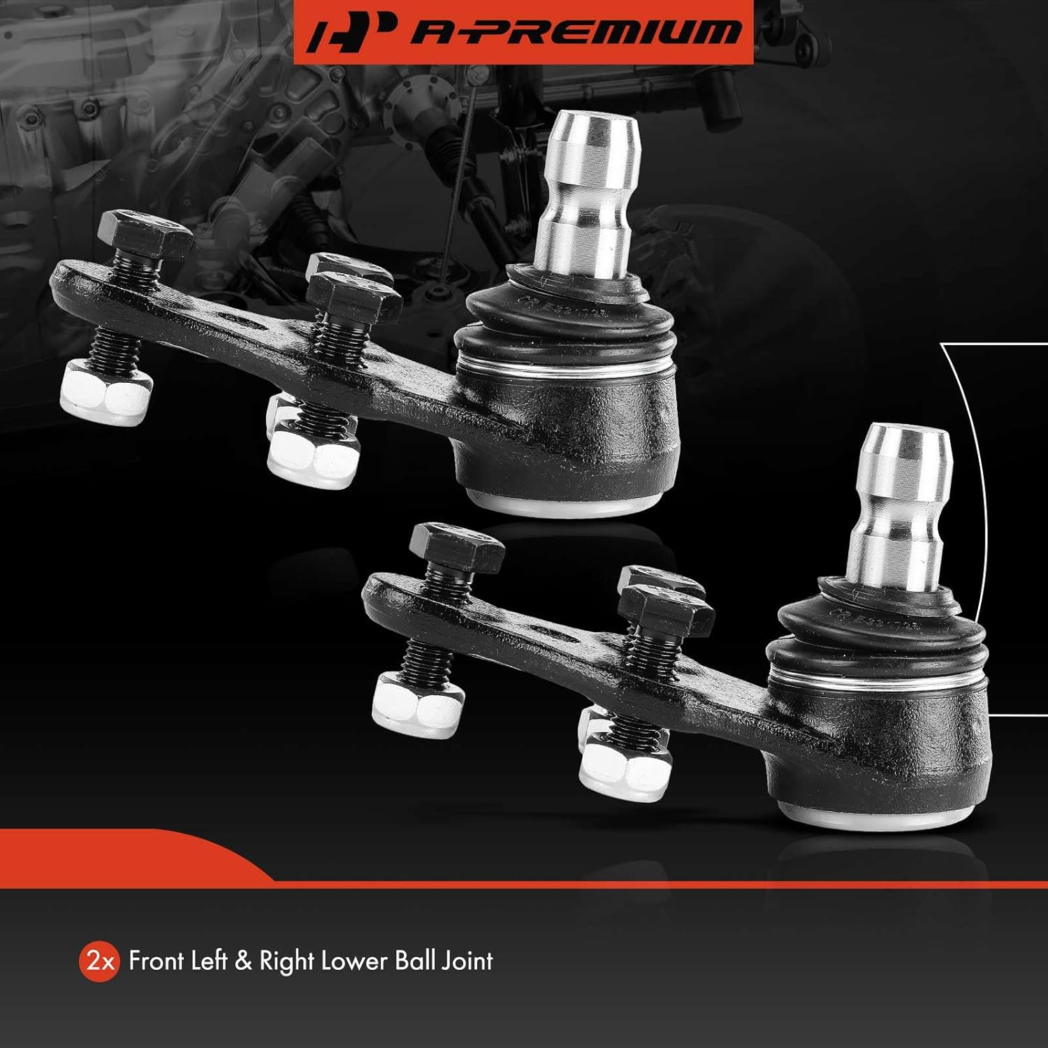 A-Premium 2 x Front Lower Ball Joint, Compatible with Suzuki Forenza 2004-2008, Reno 2005-2008 & Chevrolet Optra 2004-2007
