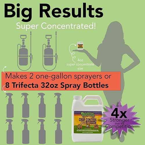 Vista 20 de Trifecta Crop Control Super Concentrate - Pesticida natural todo en uno, fungicida, acicida, insecticida, ayuda a derrotar a los ácaros, el moho