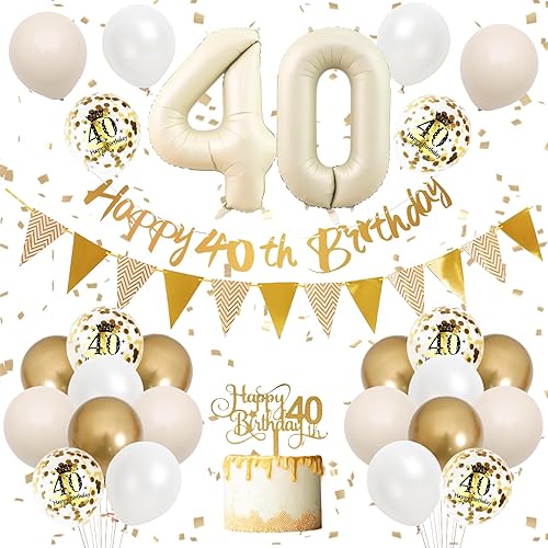Miniatura 12 de Decoraciones de cumpleaños número 50, globos retro de oro rosa rosa, globos de cumpleaños 50, pancarta de feliz cumpleaños 50 con adornos para 50º