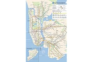 New York City Subway Map Poster: Explore the City that Never Sleeps