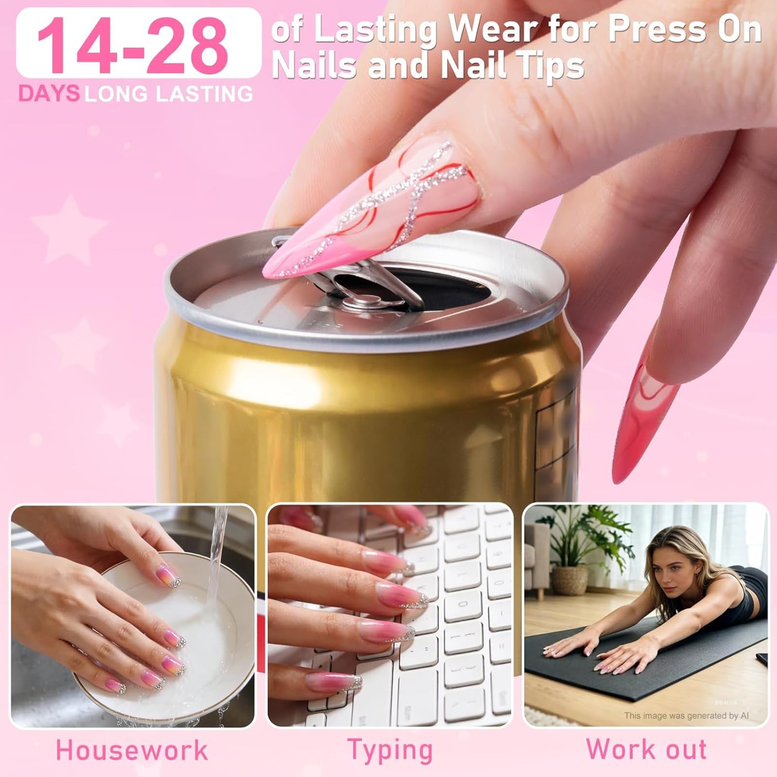 MEKK Nail Glue: Strongest Hold for Press-Ons -5 MEKK Nail Glue: Strongest Hold for Press-Ons -5