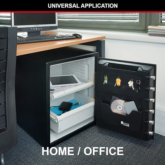 MASTER LOCK Certified Fireproof and Waterproof Safe, 56.5L, 472 x 605 x 490 mm, Digital Combination with Backlit Keypad, for home and professionals