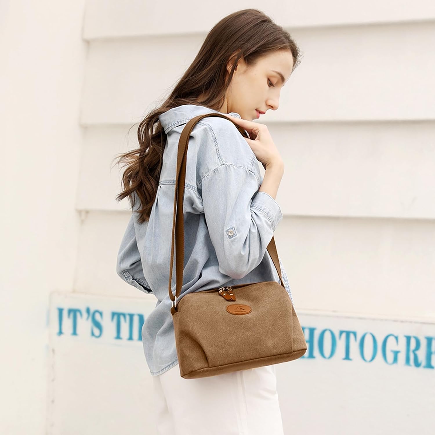 Crossbody Bag for Women Small Canvas Lightweight Casual Purses for Travel Daily | Lightweight, Casual, for Travel, Daily