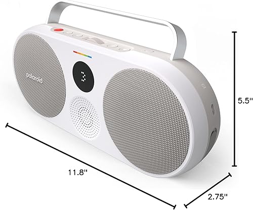 Miniatura 10 de Polaroid P3 (gris) - Altavoz Bluetooth portátil, con radio por Internet, sonido potente de 35 W, batería de 15 horas, USB-C, emparejamiento estéreo