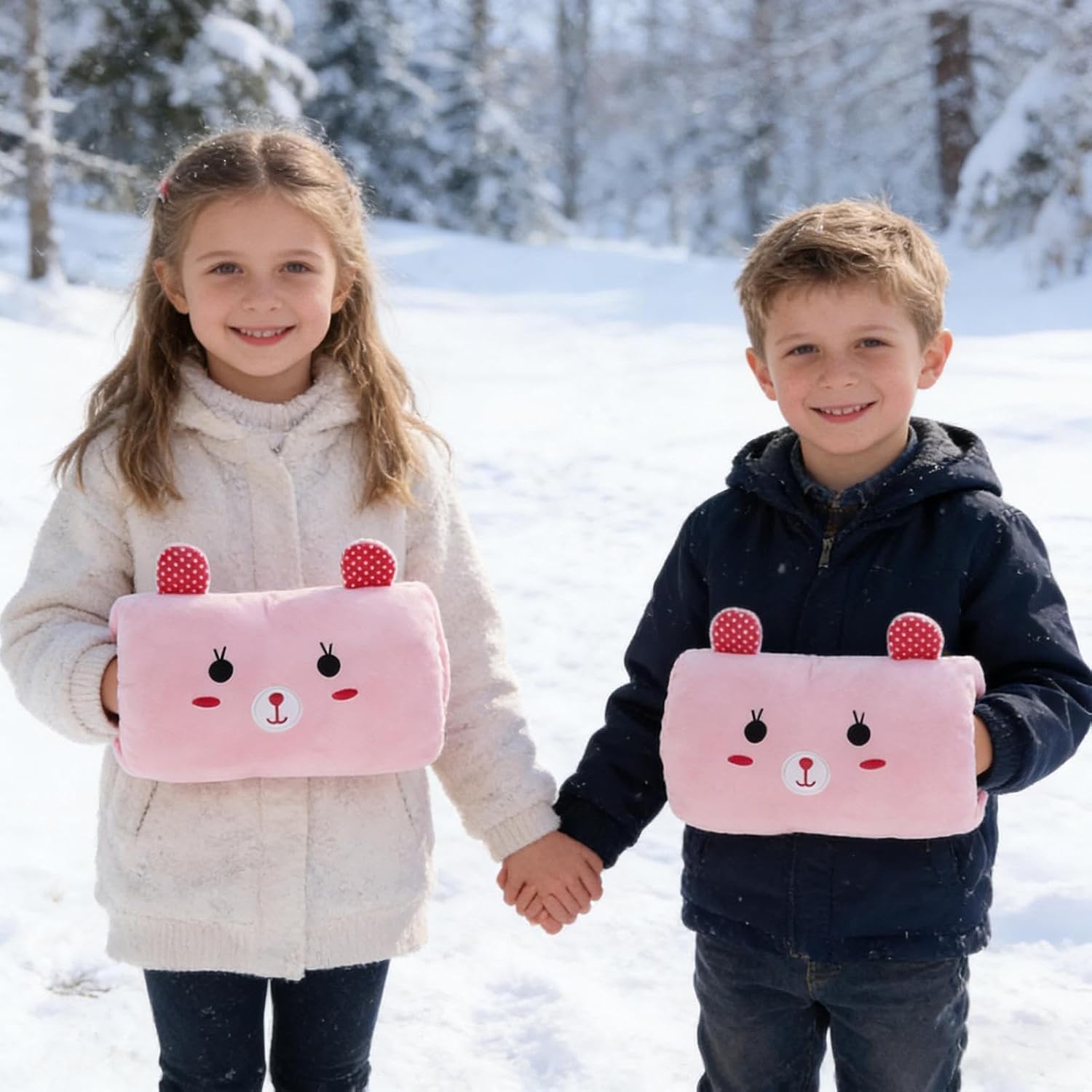 Bunny Hand Muff – Warm Plush Nap Organizer, Winter Block with Feature, Fleece Frame Gear with Feature, Muff Functional Styling, Comfort Supplies for Classroom, School, Home