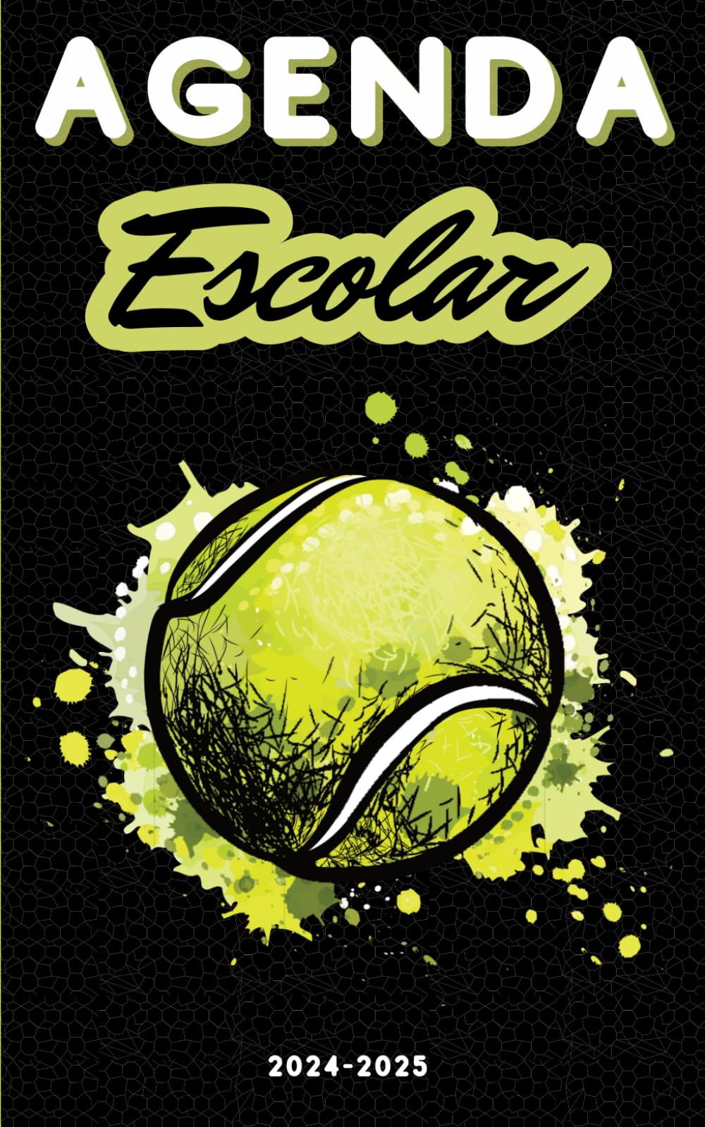 Agenda escolar 2024-2025 Tenis: Planificador diario 2 dia por pagina | para niñas y niños | material escolar Ideal para Estudiantes de Primario colegio secundaria | Portada Deportes de raqueta
