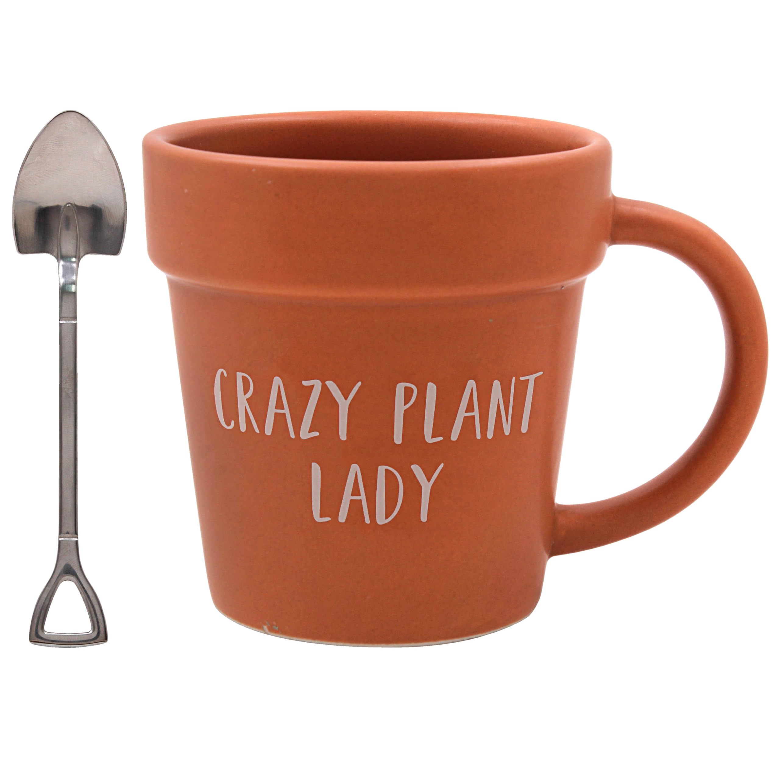 'Crazy Plant Lady' Plant Pot Mug & Spoon Set