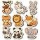 COMONOT Baby Animal Fridge Magnets Set of 9 – Wooden Cartoon Refrigerator Magnets with HD Print, Cute Decorative Kitchen Frid