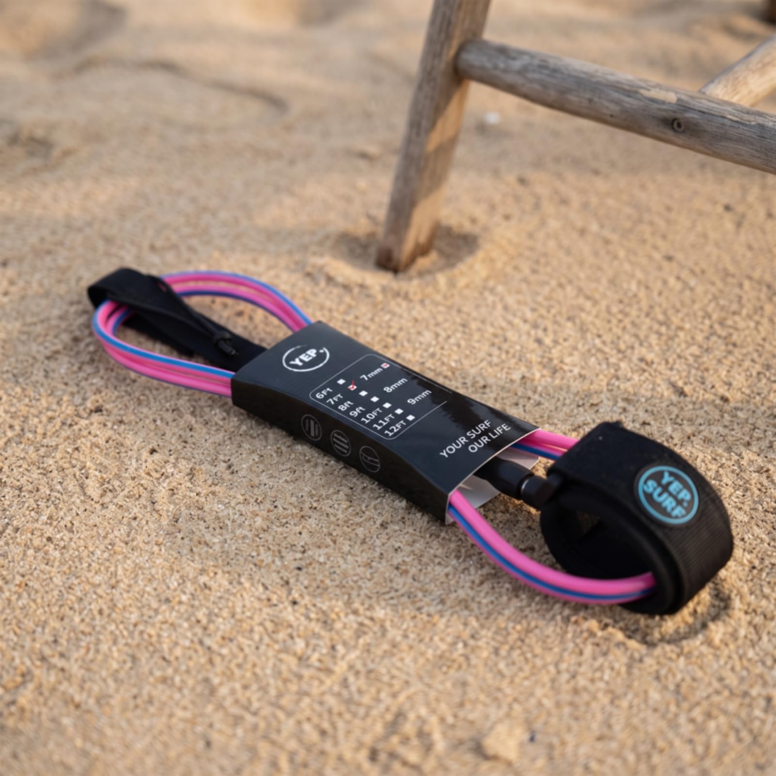 Leash Surf Confortable Laisse en Spirale Flexible Cordon pour Surfeurs, Débutants