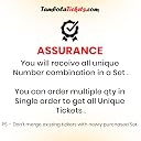 TambolaTickets.com-Wedding Marriage Double Classic Special tambola Tickets Bingo housie lotto (Printed on Hard Sheet, Big Size Tickets, 24 Cards) gallery image