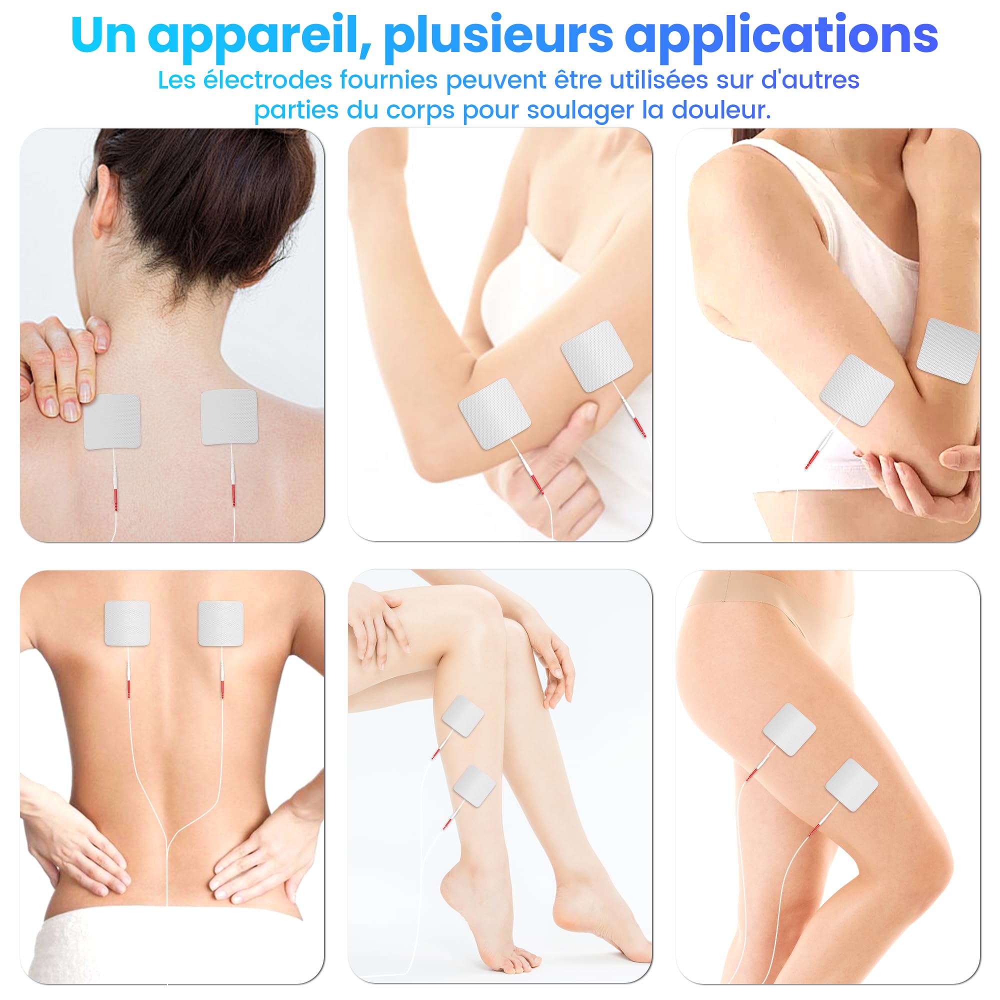Stimulateur Circulatoire Rechargeable, Circulation Sanguine Jambes, Thérapie par lumière rouge + EMS + TENS, Double effet stimulant sur la circulation sanguine et apaisant sur la douleur