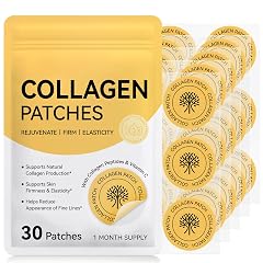Collagen Patches Kinde Patch - 30 Count Firming Anti-Aging Support with Collagen Peptides Vitamin C Vegan Cruelty-Free Hydrating