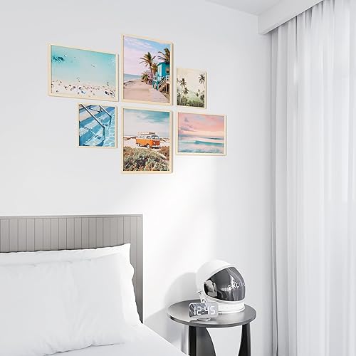 Miniatura 6 de EXCOOL CLUB Impresiones artísticas para pared de playa, póster de playa de 12 x 16 pulgadas para estética de habitación, decoración de habitación de