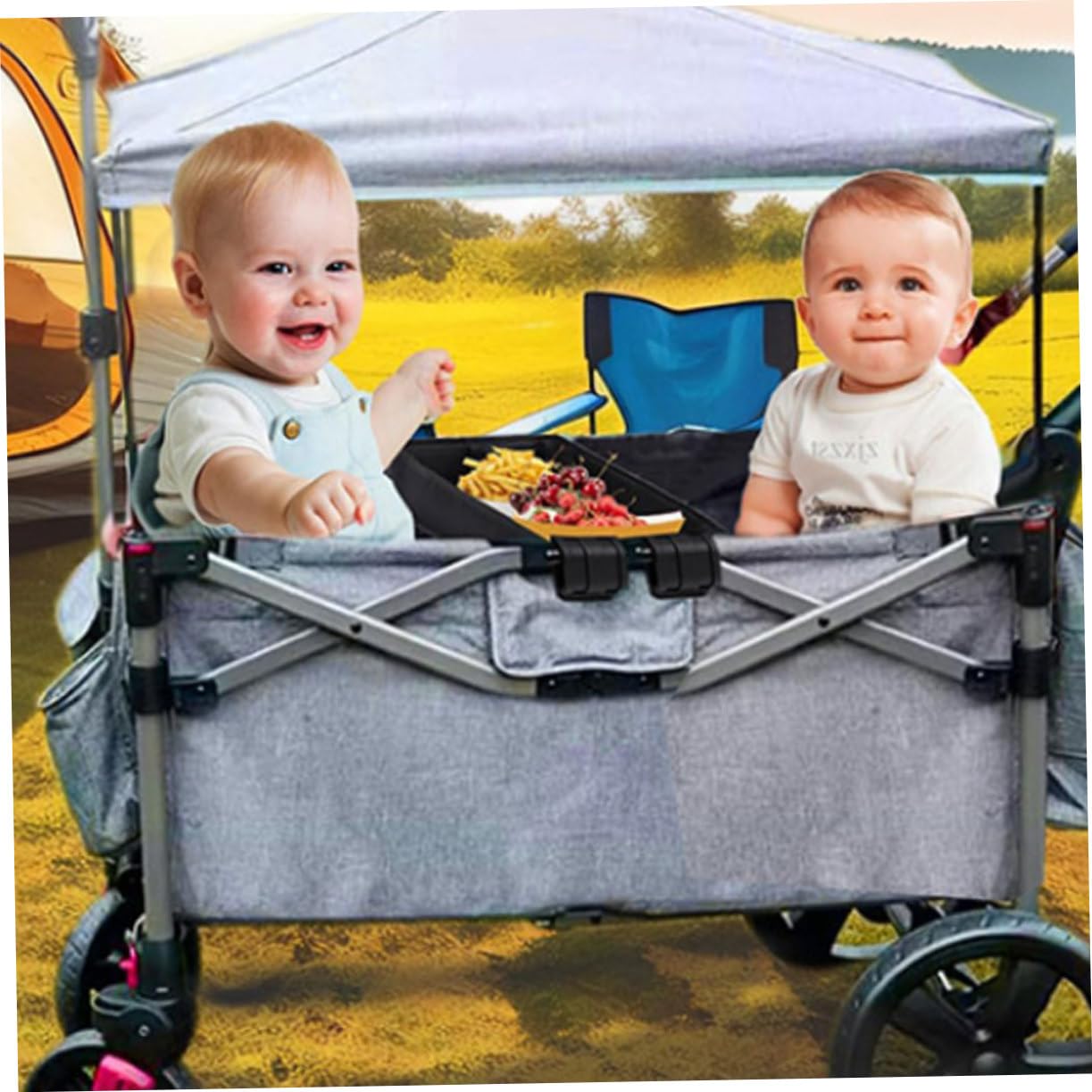 TOYANDONA Vassoio Snack Per Passeggino Nero Attacco Porta Telefono Organizer Vassoio Porta Snack Accessorio Per Passeggino