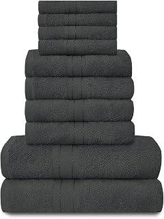 Lions Towels 10 Piece Bale Set - 4 Face 4 Hand 2 Bath Towel 