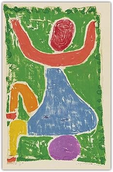 Amazon パウル クレー有名な絵画 遊ぶ子供 キャンバスに複製プリント リビングルームの装飾のためのキャンバスの壁のアート画像80x130cm 32x52in フレームレス ウォールステッカー オンライン通販