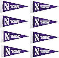 Vista 26 de Rico Industries NCAA - Juego de mini banderines de fieltro de 4 x 9 pulgadas (incluye 8 piezas)