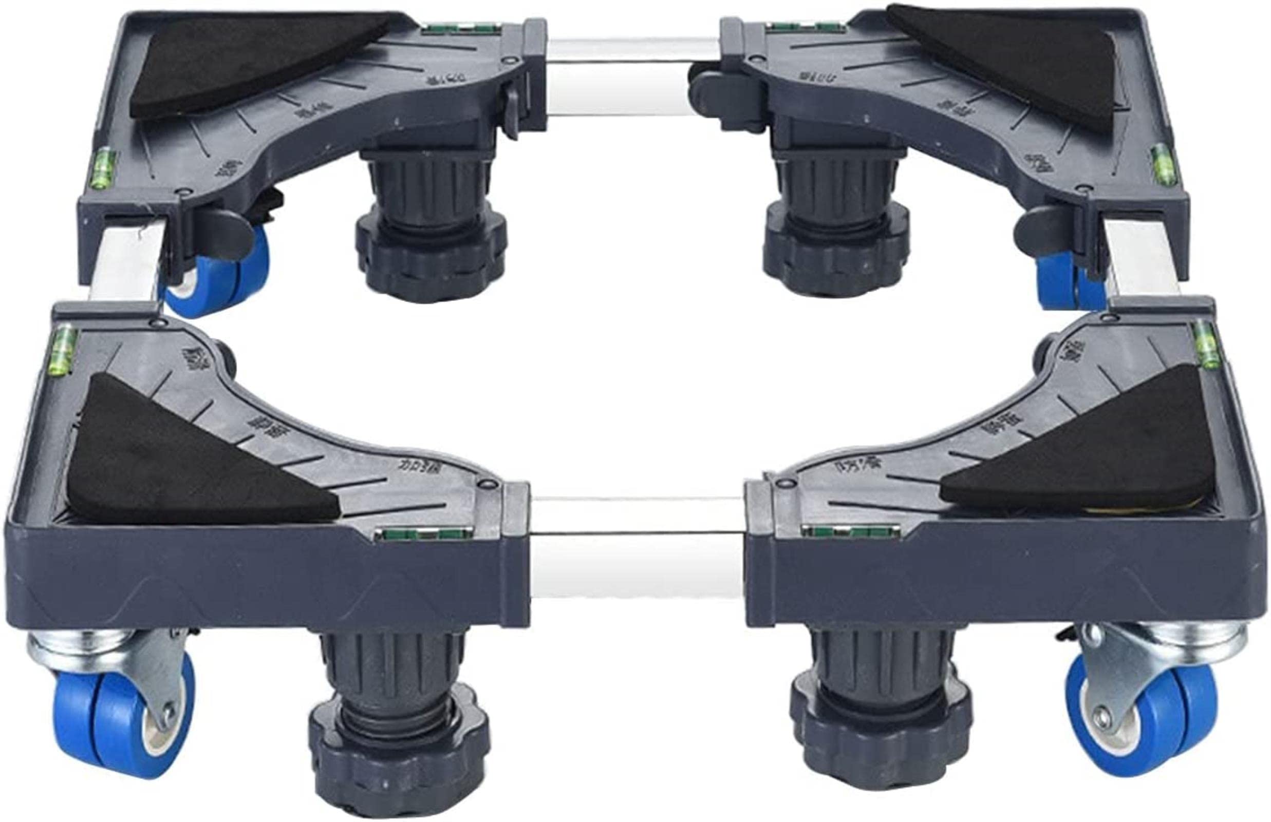 Soporte para Lavadora Basesocle Lave Linge con Ruedas,Base De Machine À Laver Réglable Longueur/Largeur 42-65Cm Base Móvil Soporte para Refrigerador Carro para Electrodo,4 Legs 4 Wheels
