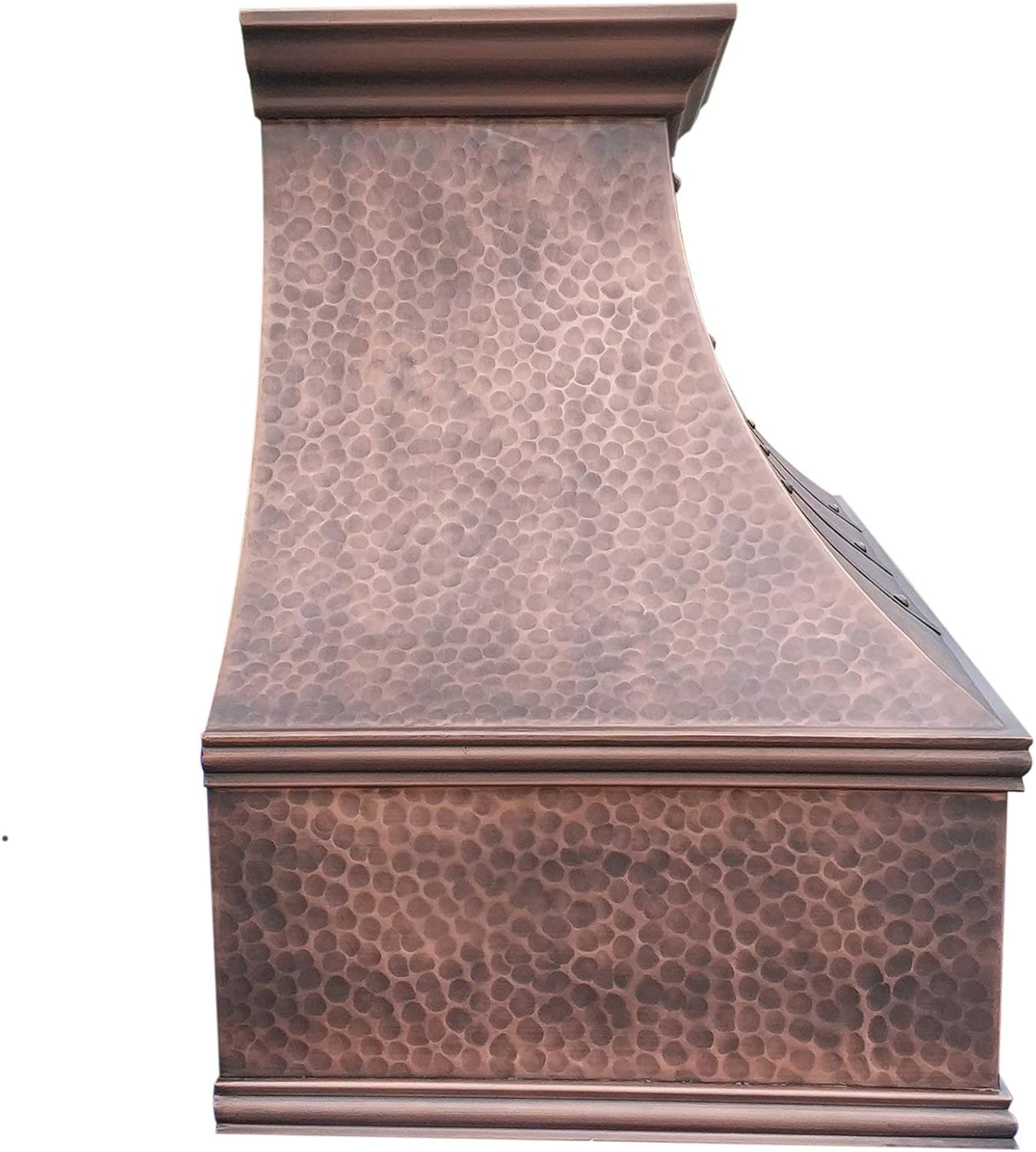 SINDA Classic 16 Gauge Solid Copper Kitchen Range Hood with High Airflow Centrifugal Blower, Stainless Steal Vent with Liner and Internal Motor, Baffle Filter, H7LTRB-BNW3027