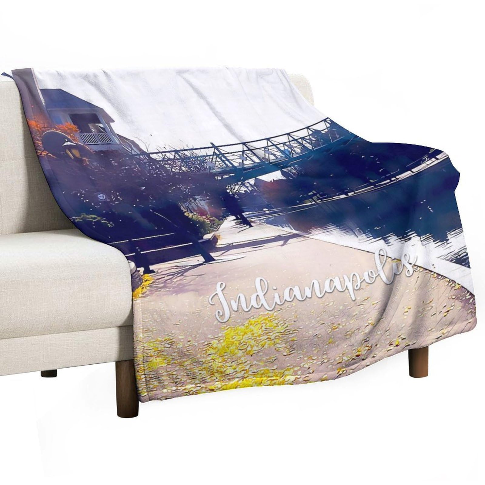 Linge de lit flanelle douce Indianapolis parure polaire haut de gamme