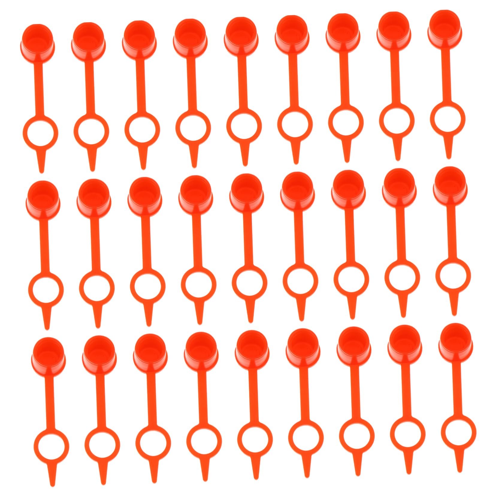 GRIRIW 300pcs Grease Fitting Covers Red Protective Cap Zerk Fitting Caps Acid- Long-term Use