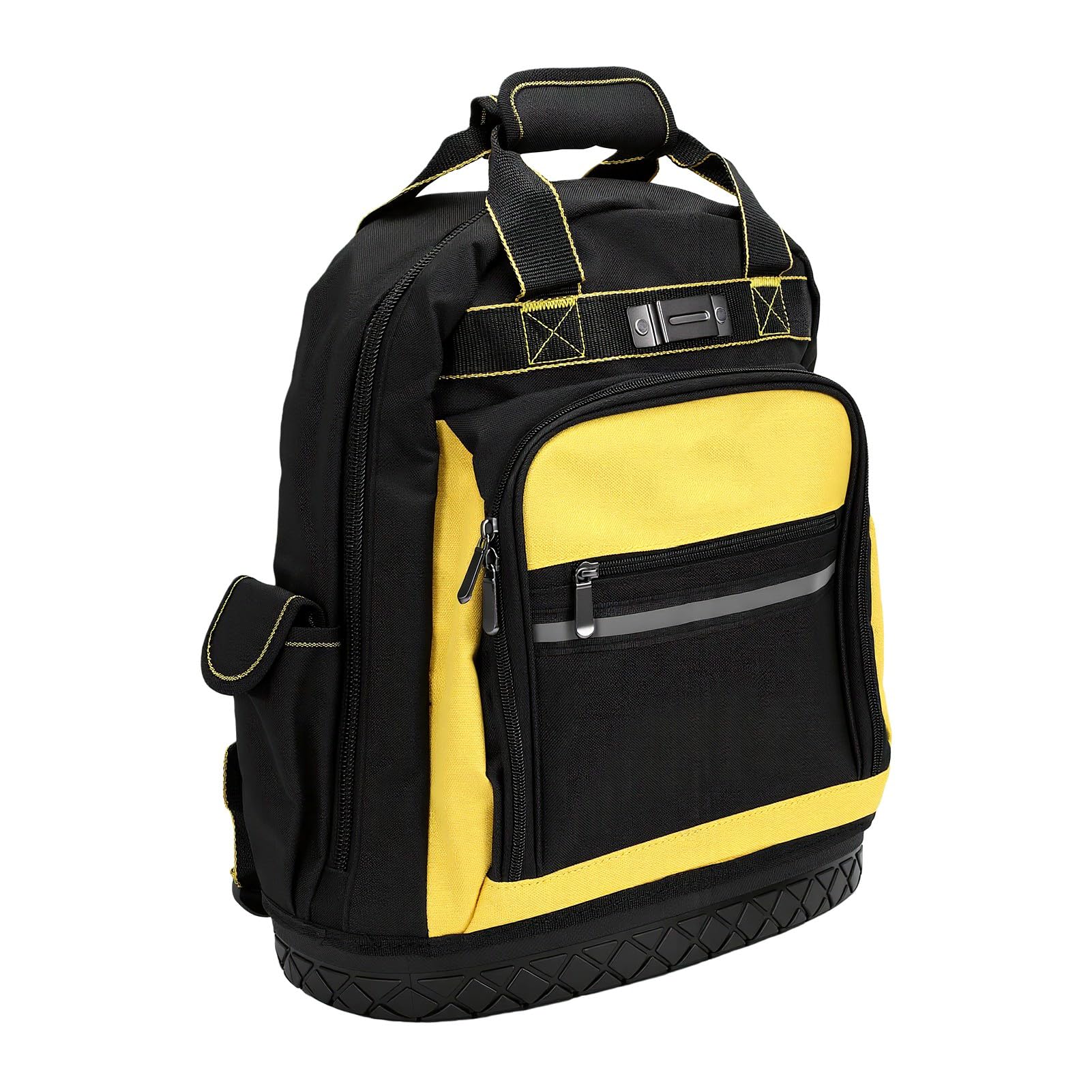 Generic Mochila para Herramientas de Alta Resistencia con Base Dura Moldeada para Electricistas, Fontaneros y Trabajadores de Climatización, en Tela Oxford Duradera