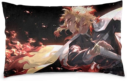 Amazon 鬼滅の刃 煉獄杏寿郎 枕カバー まくらカバー 抱き枕カバー クッションカバー アニメ キャラクター おしゃれ 洗える ファスナー式 インテリア 幅７５cm 縦５０cm 枕カバー ピローケース オンライン通販