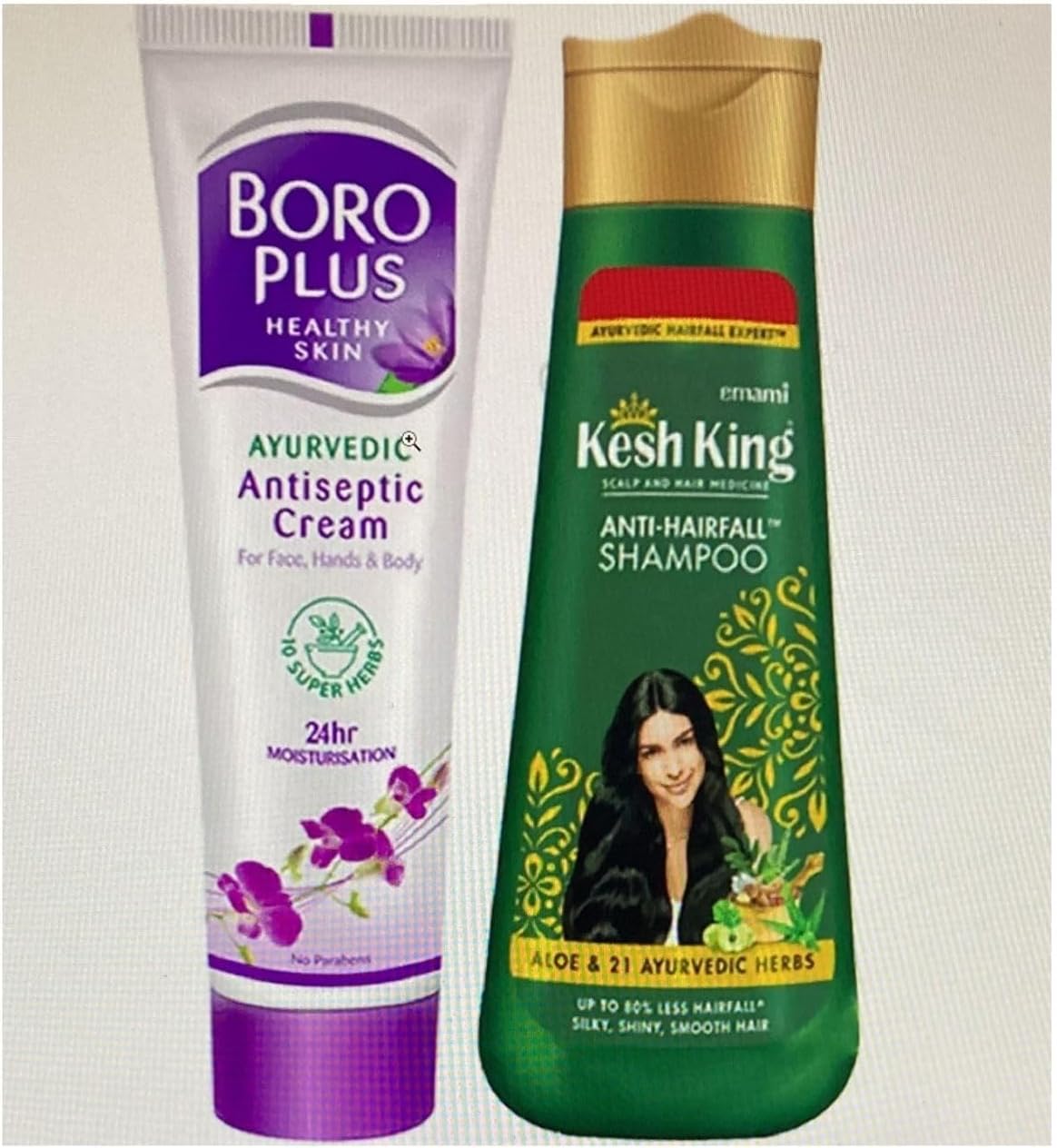Emami Kesh King Scalp & Hair Anti-Hairfall Shampoo 200ml With Free Boroplus Antiseptic Cream 19ml