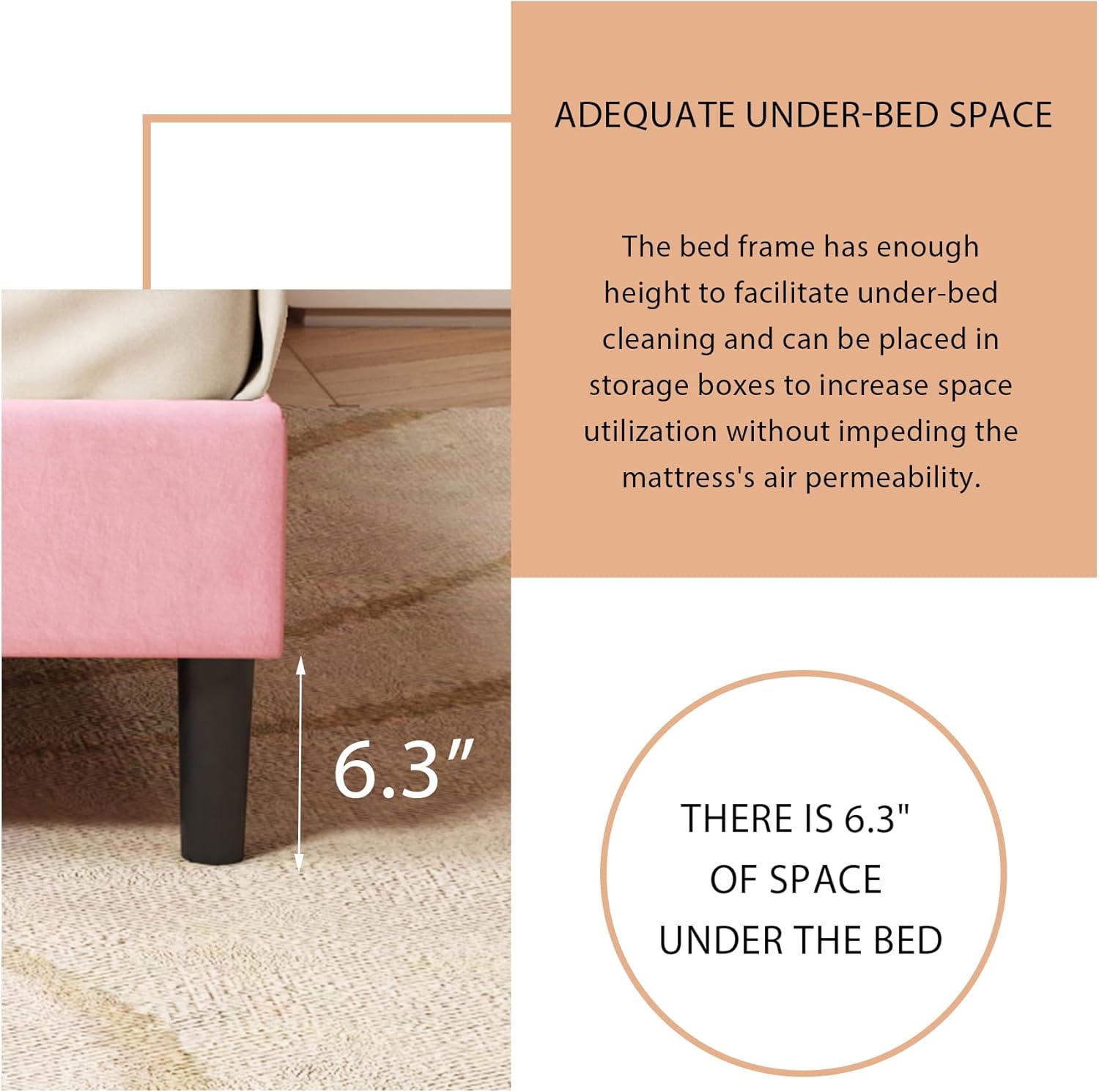 alazyhome Queen Size Upholstered Platform Bed Frame with Button Tufted Velvet Headboard Wood Slat Support Easy Assembly No Box Spring Needed Pink