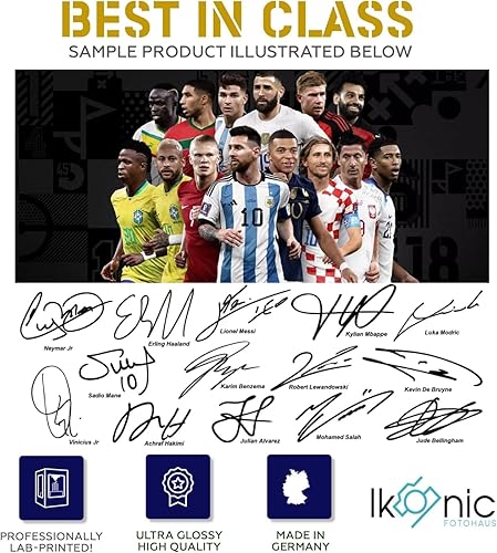 Ikonic Fotohaus Travis Kelce Patrick Mahomes con foto firmada y autógrafo, arte de pared para decoración del hogar