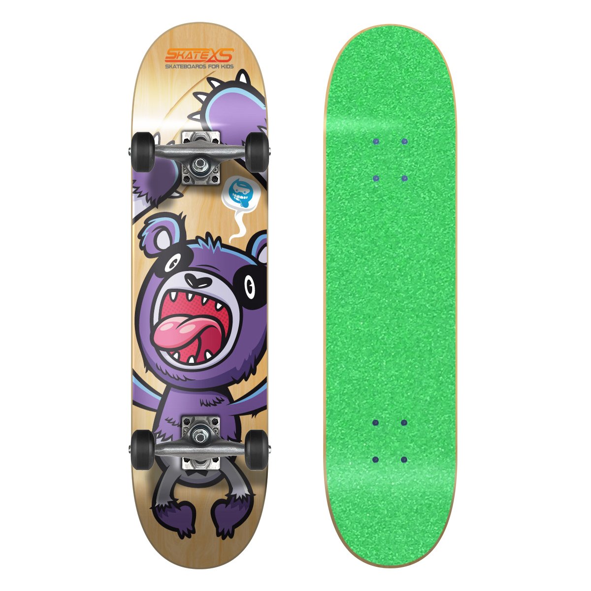 SkateXS Beginner Panda Street Kids Skateboard