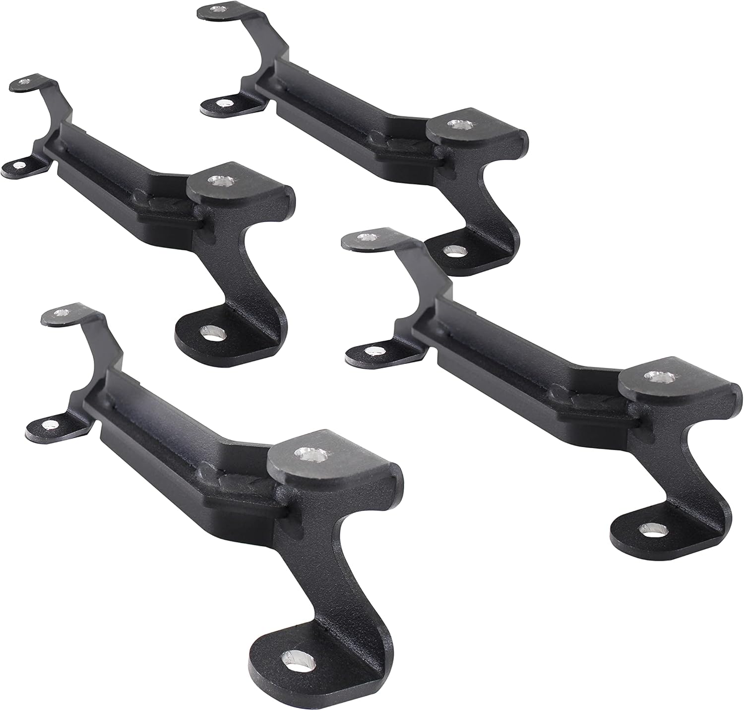 Go Rhino XRS Overland Rack to SRM Rack Connector Bracket Kit | Mild Steel, Textured Black | 5950010T