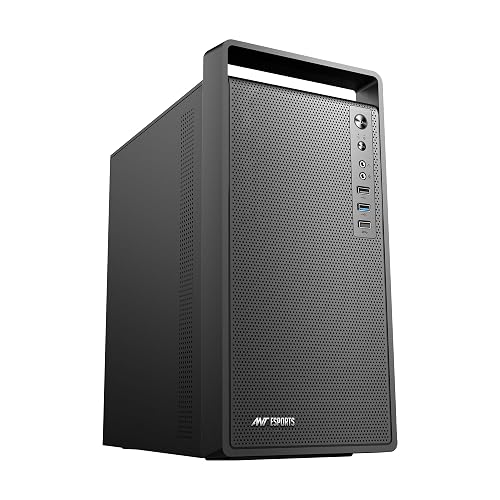 Ant Esports Si11 Value Series Mid-Tower Computer Case/Gaming Cabinet - Black | Support M-ATX, ITX | Pre-Installed 1 x 120 mm Black Rear Fan