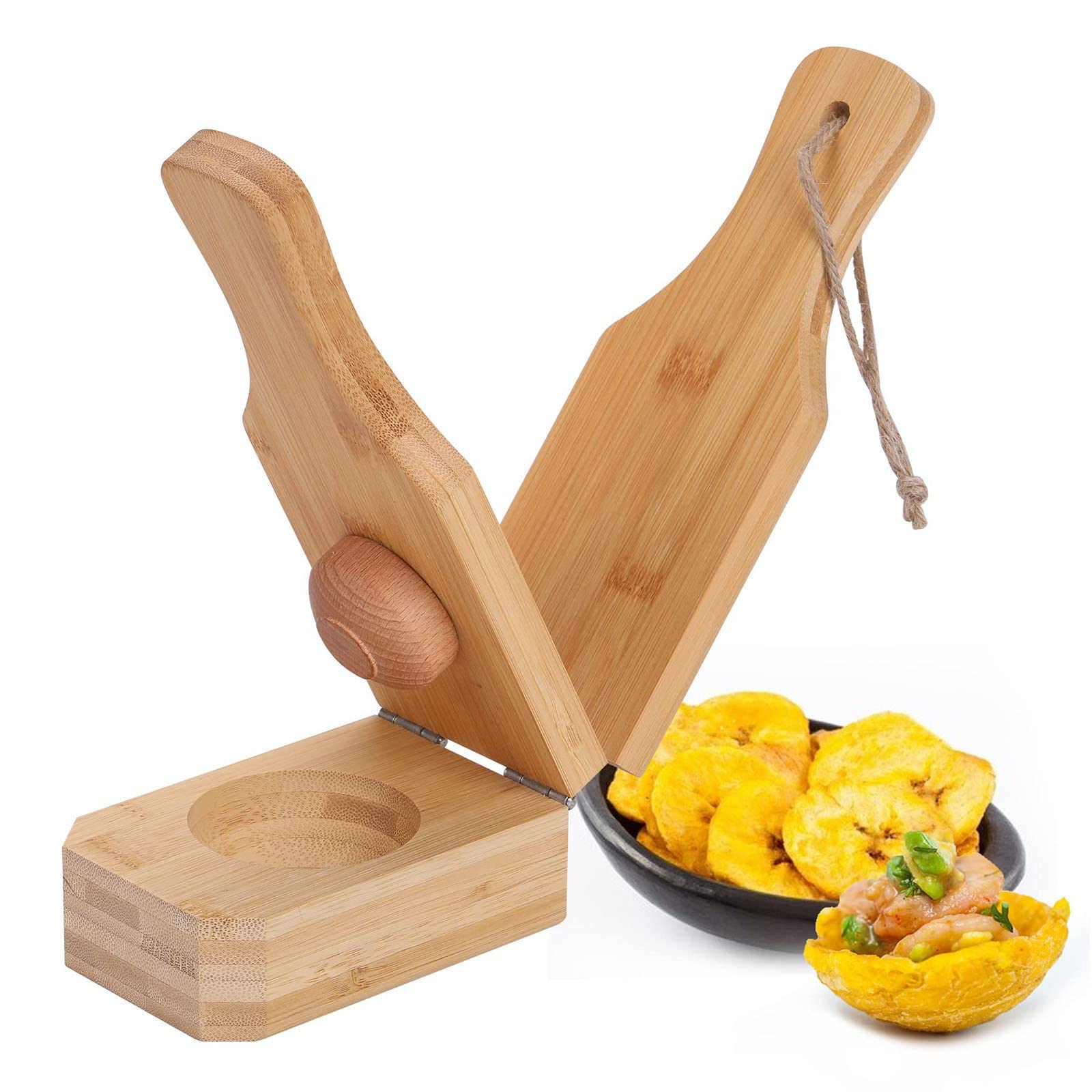 Tostonera Kochbananen-Presse Aus Holz, Jumbo, Knusp Produktbild-Vorschau 8
