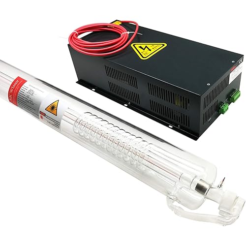 MCWlaser 100W CO2 Laser Tube 145cm M100 & 120W Laser Power Supply 90-250V for CO2 Machine