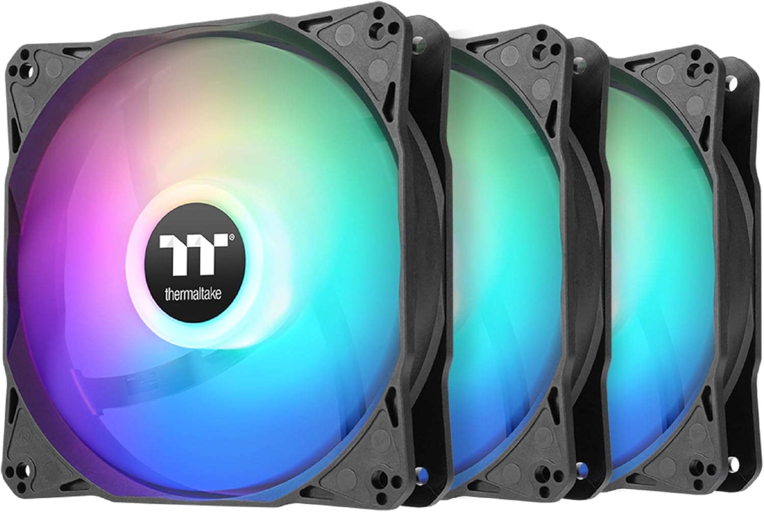 Thermaltake LE120 ARGB PWM Fan (3 Pack), PWM...