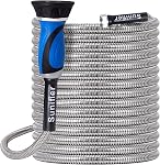 Metal Short Garden Hose 2 ft, Flexible Stainless Steel Garden Hose 2 ft Lightweight Water Hose with Brass Fittings (2 Feet)