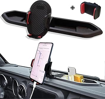 TINNYFY Phone Mount for Jeep JL/JLU Wrangler & Jeep Gladiator JT