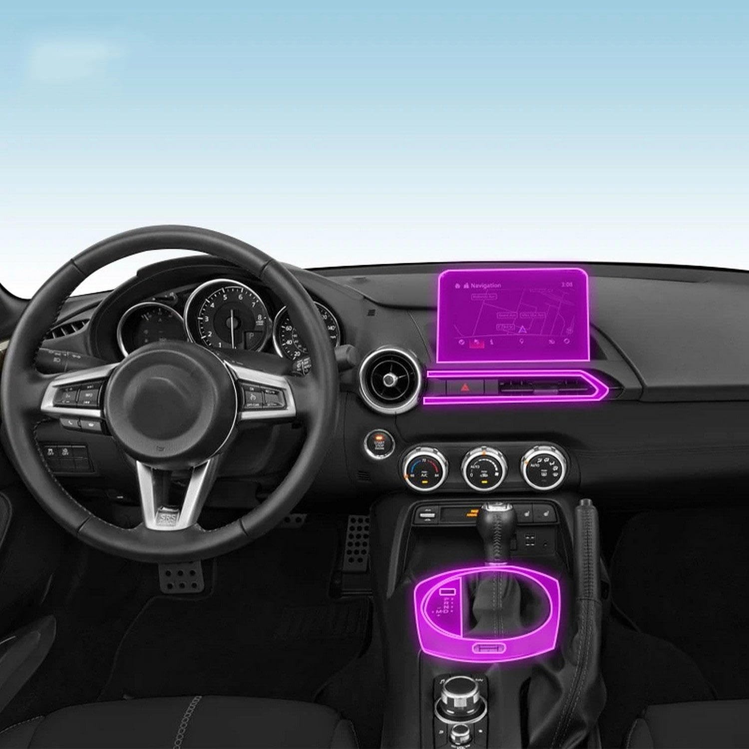 Navigation GPS voiture film protection Mazda MX5 2022-2024 écran TPU console